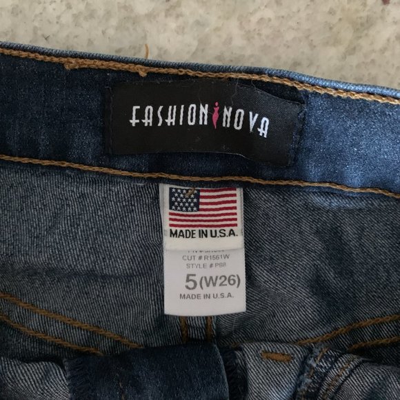 Fashion Nova Super High Waist Denim Skinnies - Picture 5 of 8